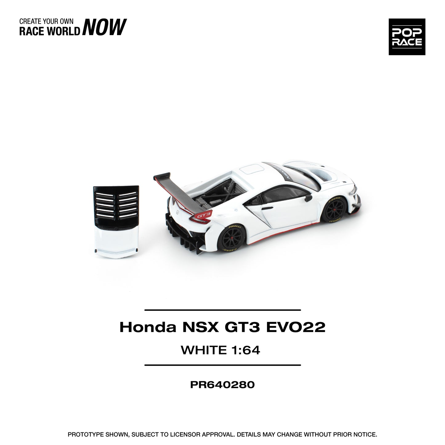(Pre-Order) (PR640280) HONDA NSX GT3 EVO22 - WHITE