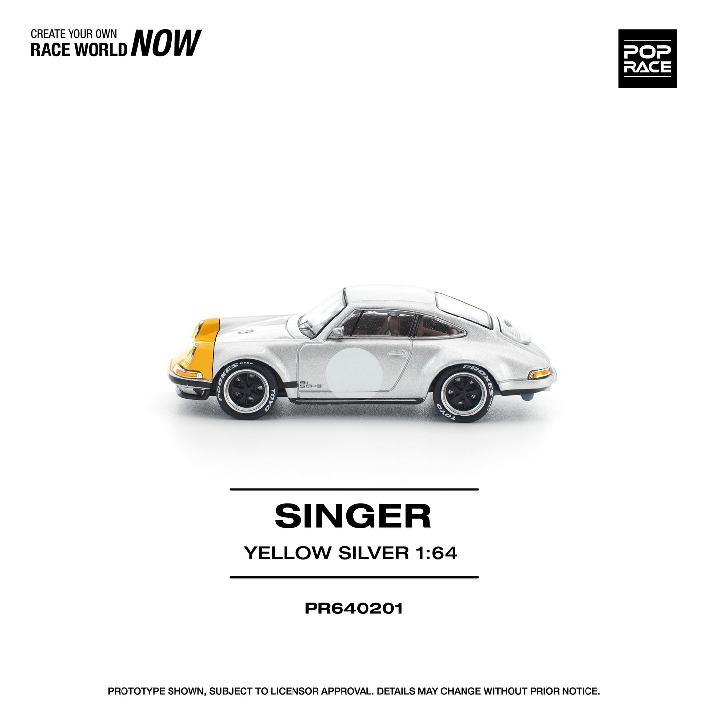 (Pre-Order) (PR640201) SINGER 911 SCCS HOMAGE YELLOW/SILVER