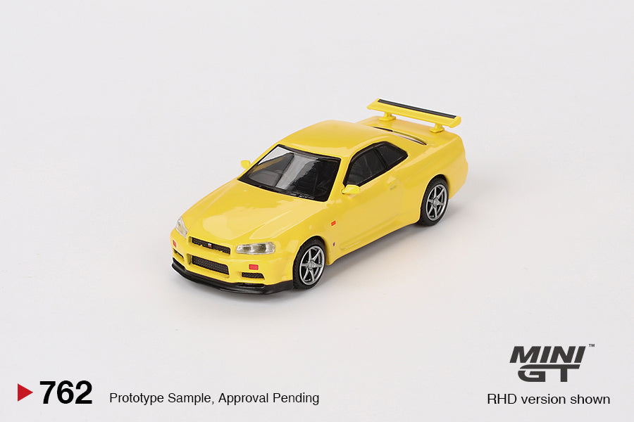 (MGT00762) Nissan Skyline GT-R (R34) V-Spec Lightning Yellow