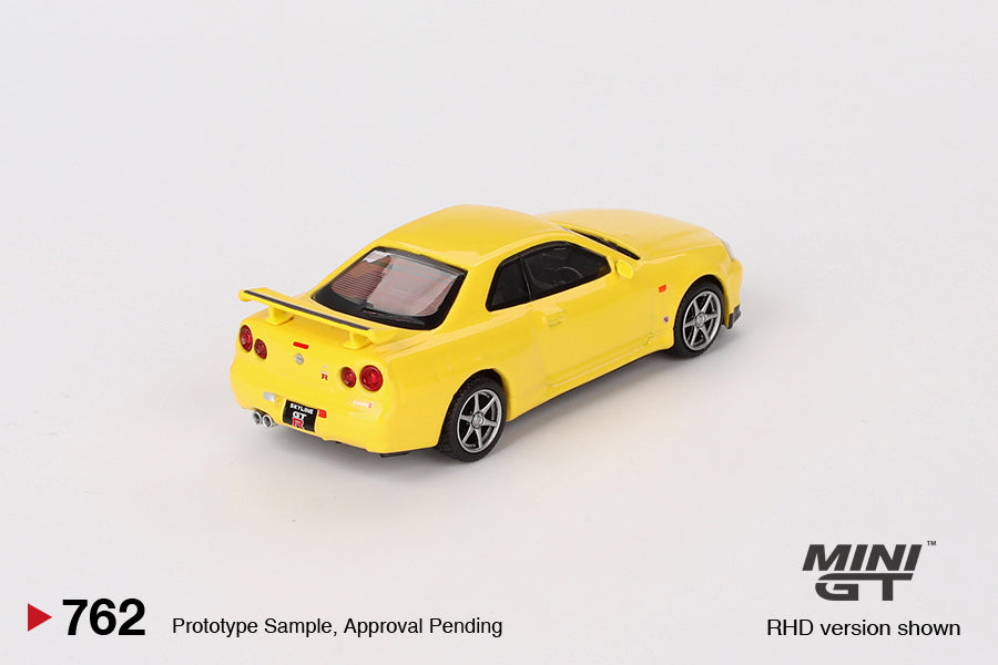 (MGT00762) Nissan Skyline GT-R (R34) V-Spec Lightning Yellow