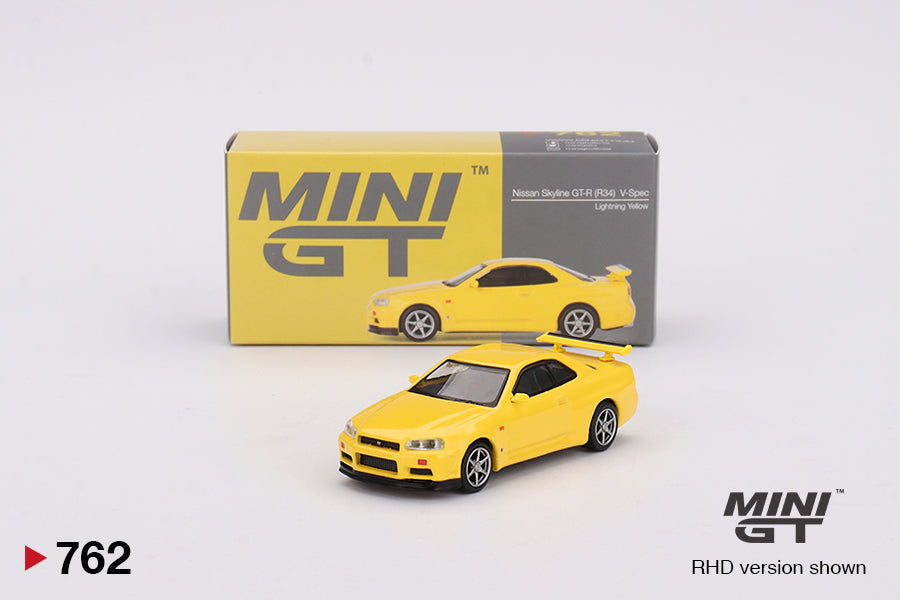 (MGT00762) Nissan Skyline GT-R (R34) V-Spec Lightning Yellow