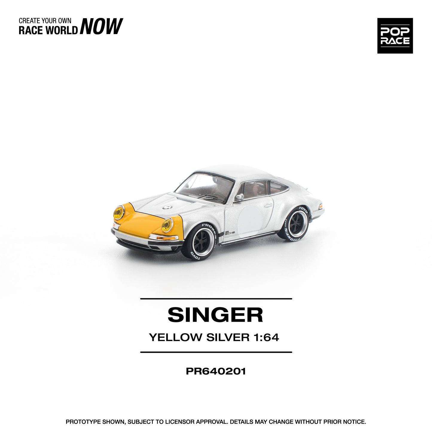 (Pre-Order) (PR640201) SINGER 911 SCCS HOMAGE YELLOW/SILVER