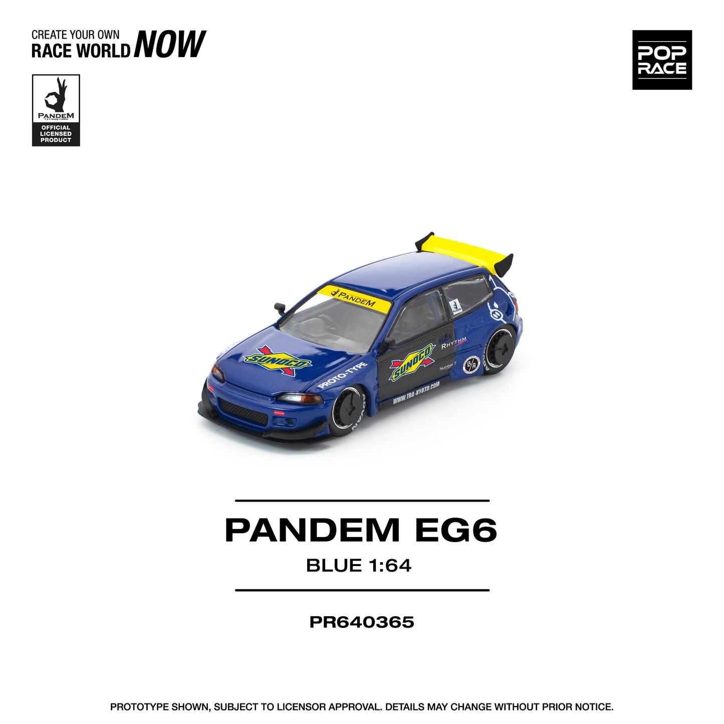(Pre-Order) (PR640365) PANDEM CIVIC EG6 BLUE/BLACK