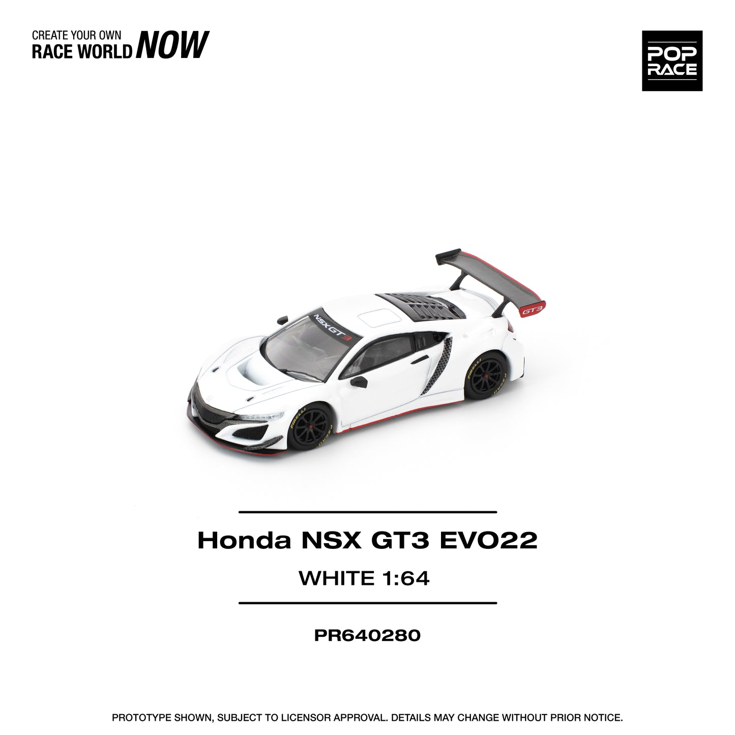 (Pre-Order) (PR640280) HONDA NSX GT3 EVO22 - WHITE