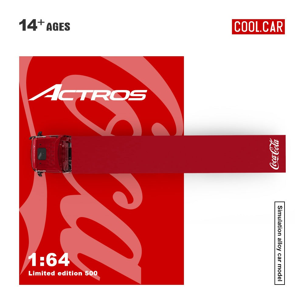 (Pre-Order)(CC646735) Mercedes-Benz Actros container truck (coca cola livery)