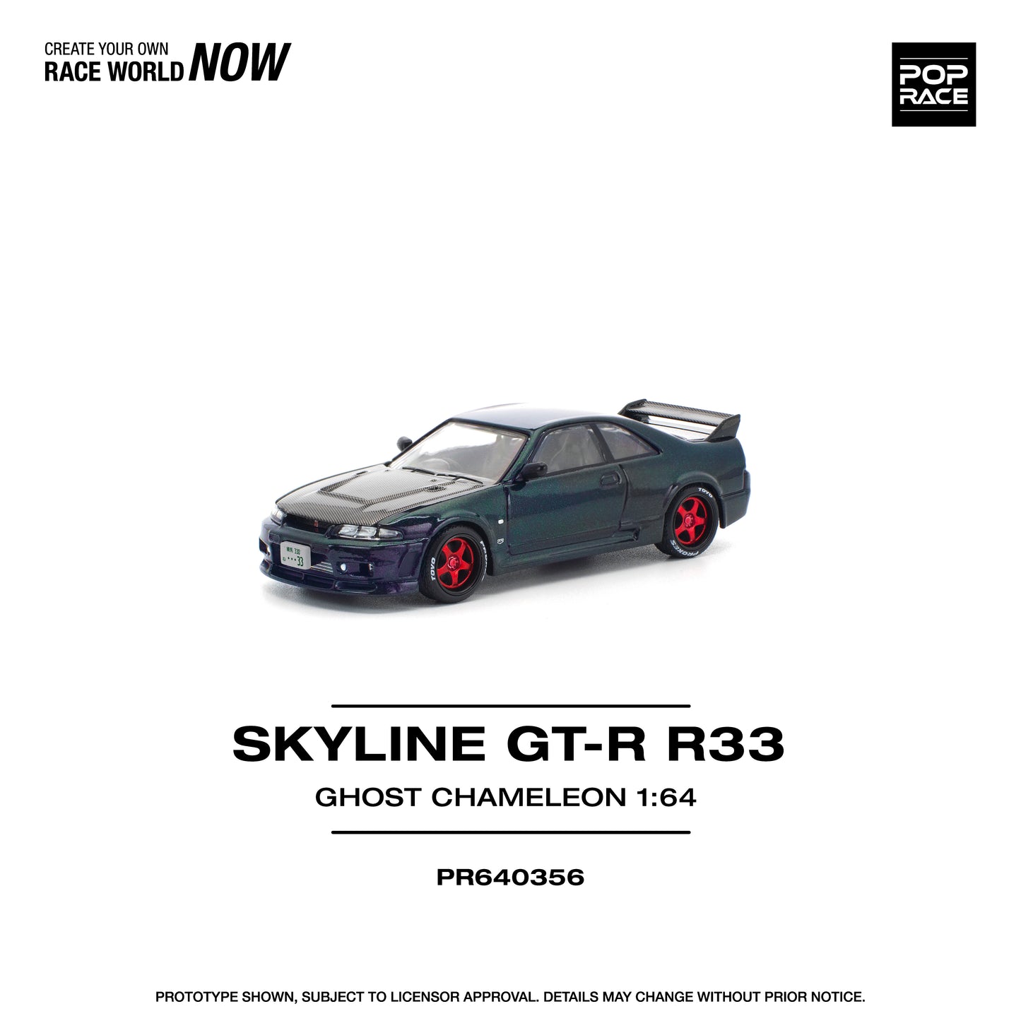 (Pre-Order) (PR640356) SKYLINE GT-R R33 GHOST CHAMELEON