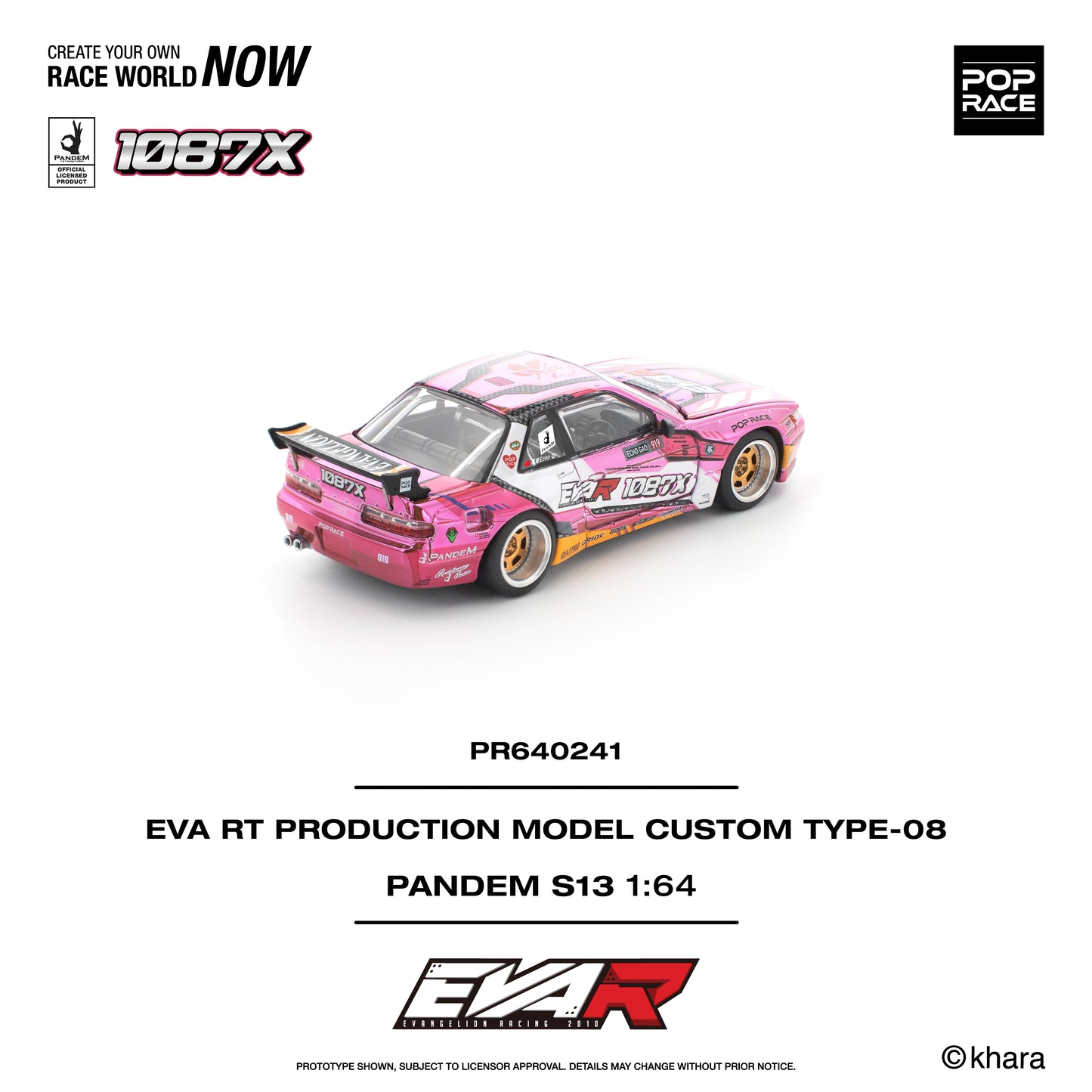 (Pre-Order) (PR640241) PANDEM SILVIA S13 EVA RT PRODUCTION MODEL CUSTOM TYPE-08