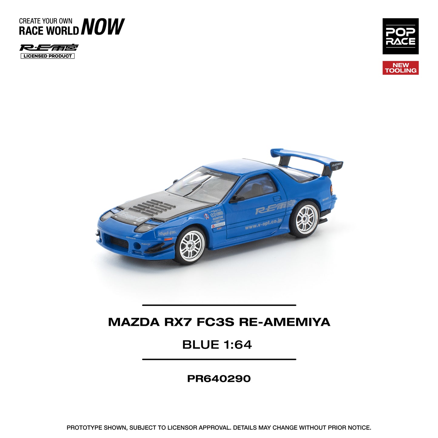 (Pre-Order) (PR640290) MAZDA RX7 (FC3S) RE-AMEMIYA BLUE