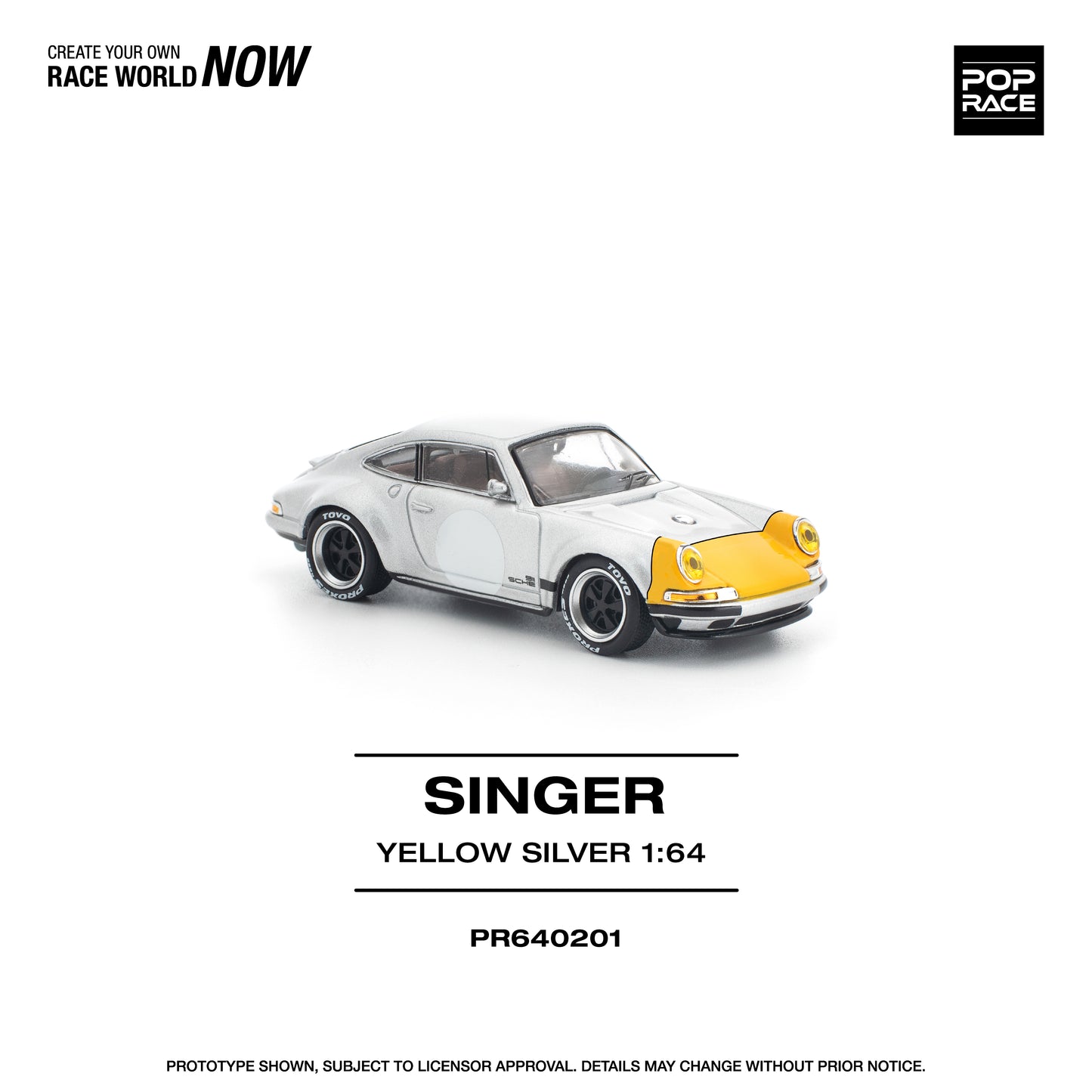 (Pre-Order) (PR640201) SINGER 911 SCCS HOMAGE YELLOW/SILVER