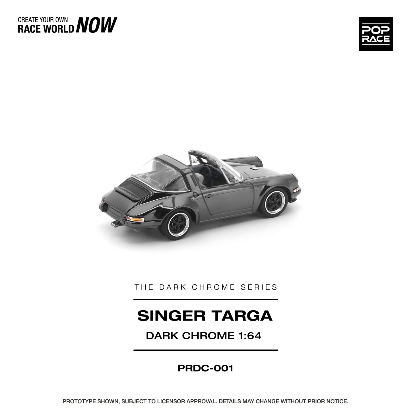 Pre-Order) (PRDC001) SINGER TARGA DARK CHROME