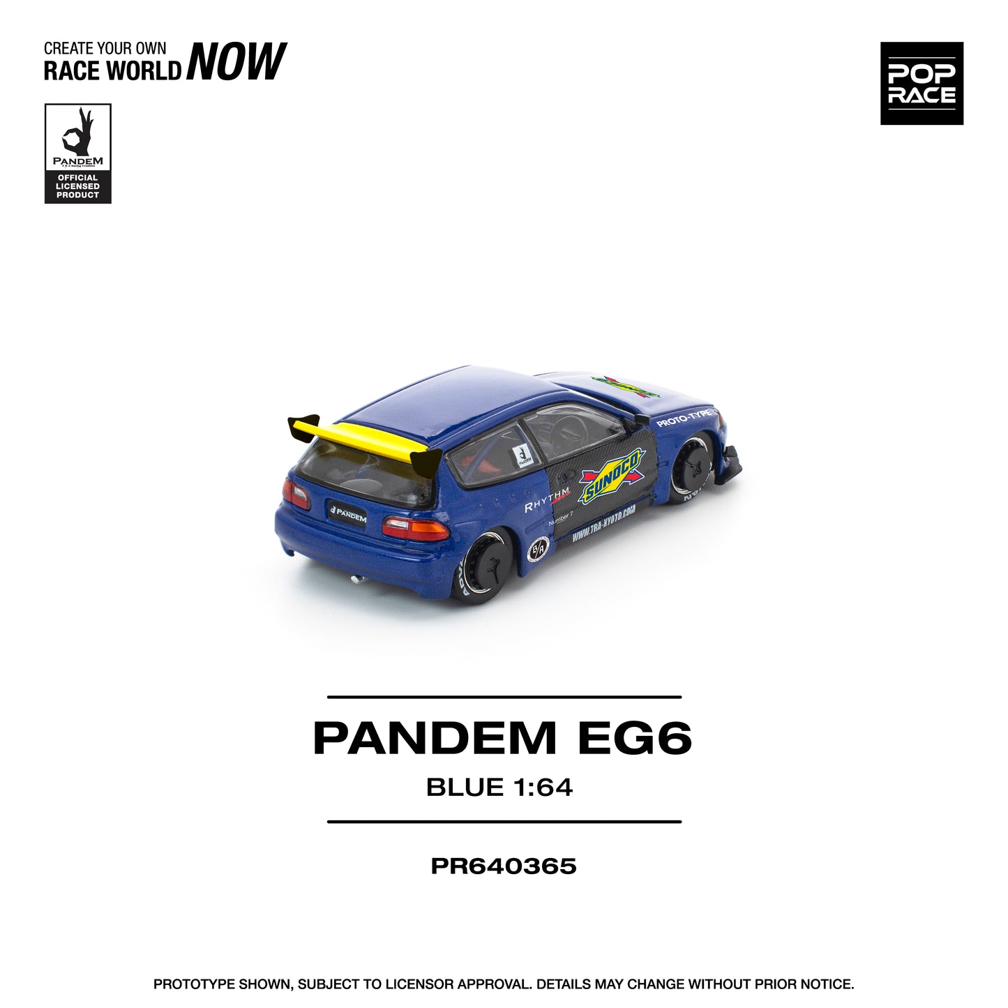 (Pre-Order) (PR640365) PANDEM CIVIC EG6 BLUE/BLACK