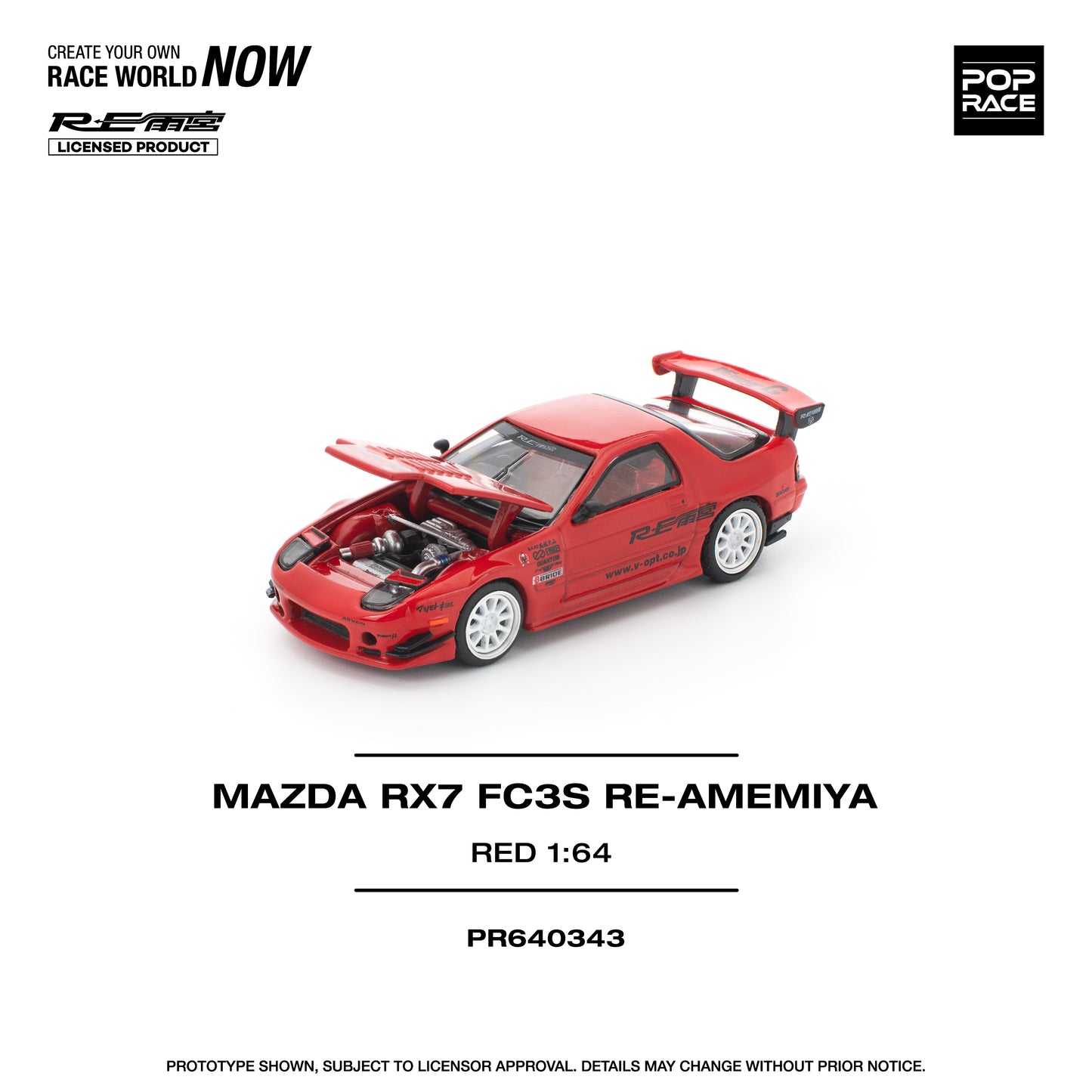 (Pre-Order) (PR640343) MAZDA RX7 FC3S RE-AMEMIYA RED