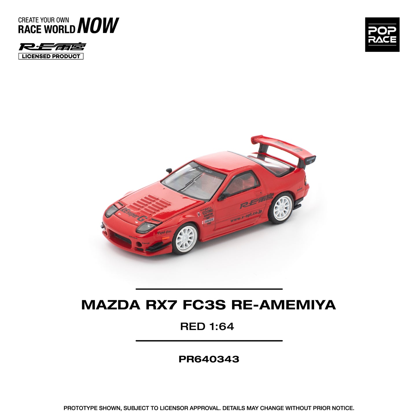 (Pre-Order) (PR640343) MAZDA RX7 FC3S RE-AMEMIYA RED