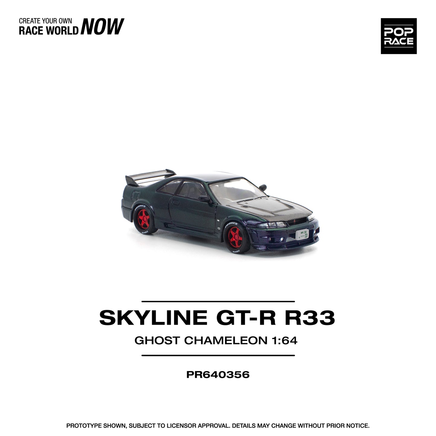 (Pre-Order) (PR640356) SKYLINE GT-R R33 GHOST CHAMELEON