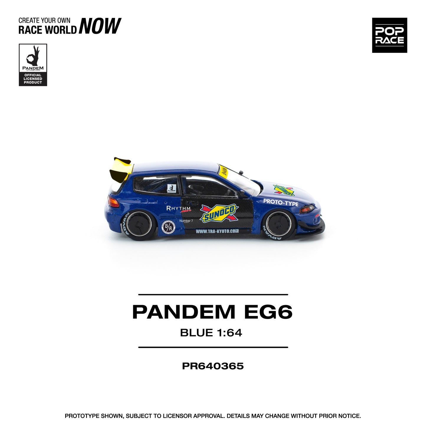 (Pre-Order) (PR640365) PANDEM CIVIC EG6 BLUE/BLACK