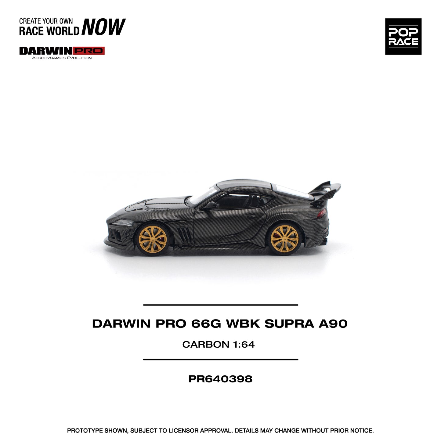 (Pre-Order) (PR640398) DARWIN PRO 66G WBK SUPRA A90 CARBON EDITION