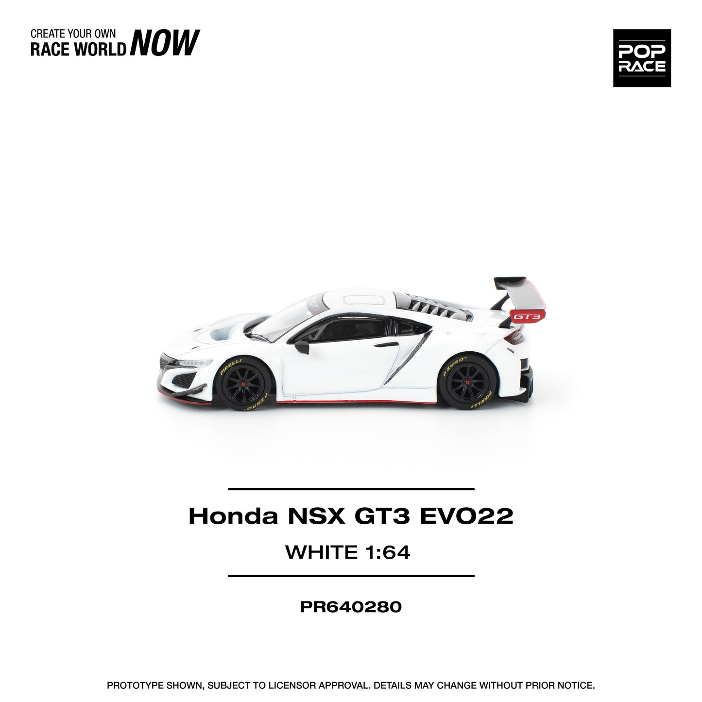 (Pre-Order) (PR640280) HONDA NSX GT3 EVO22 - WHITE