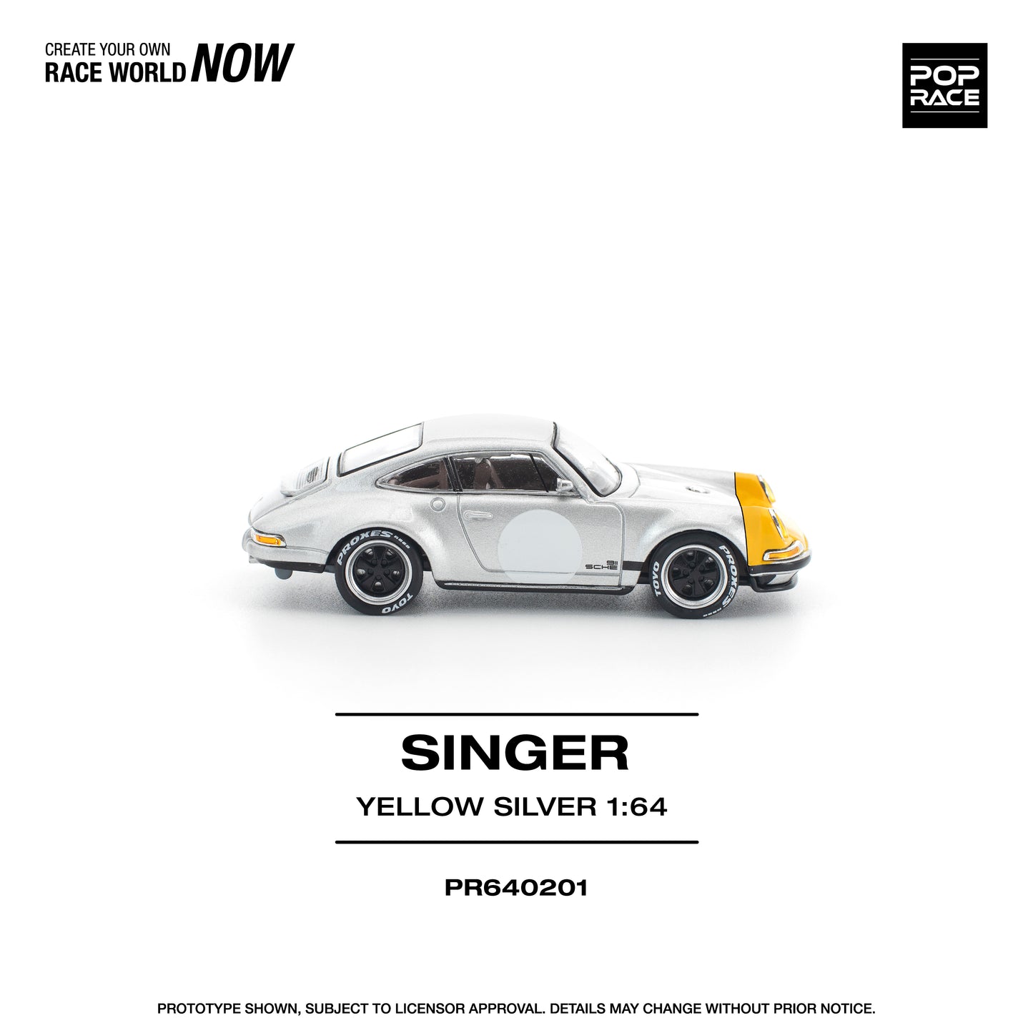 (Pre-Order) (PR640201) SINGER 911 SCCS HOMAGE YELLOW/SILVER
