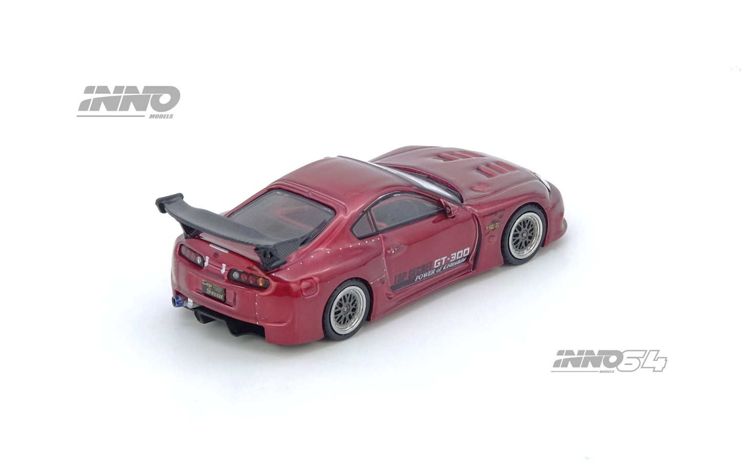 (Pre-Order) (IN64-A80TS-RED) TOYOTA SUPRA (A80) "TOP SECRET" Red