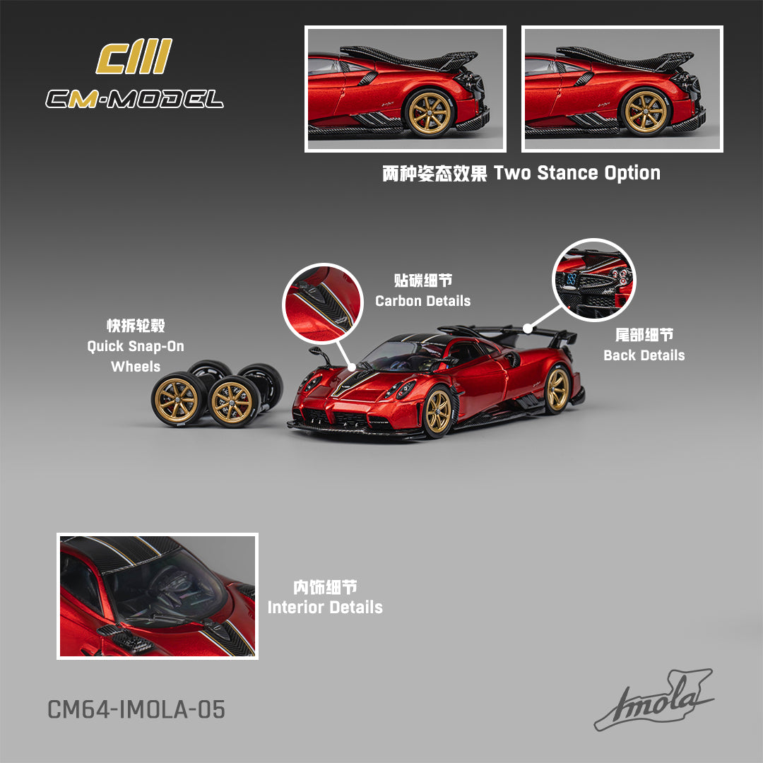 (Pre-Order)(CM64-IMOLA-05) Pagani Imola Metallic Red