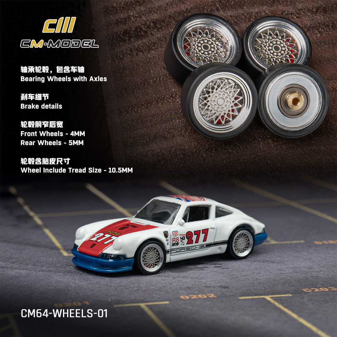 (Pre-Order) (CM64-WHEELS-01) Bearing Wheels with Axles