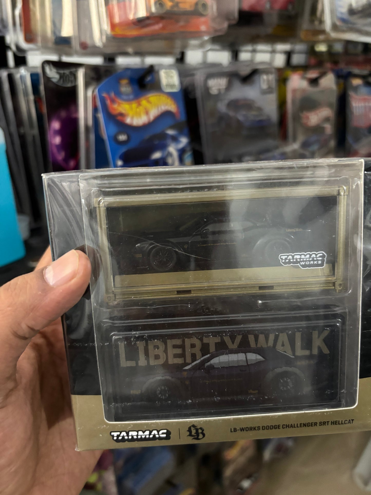 (T64G-TL039-BK) (acrylic case cracked)- LB-WORKS Dodge Challenger SRT Hellcat