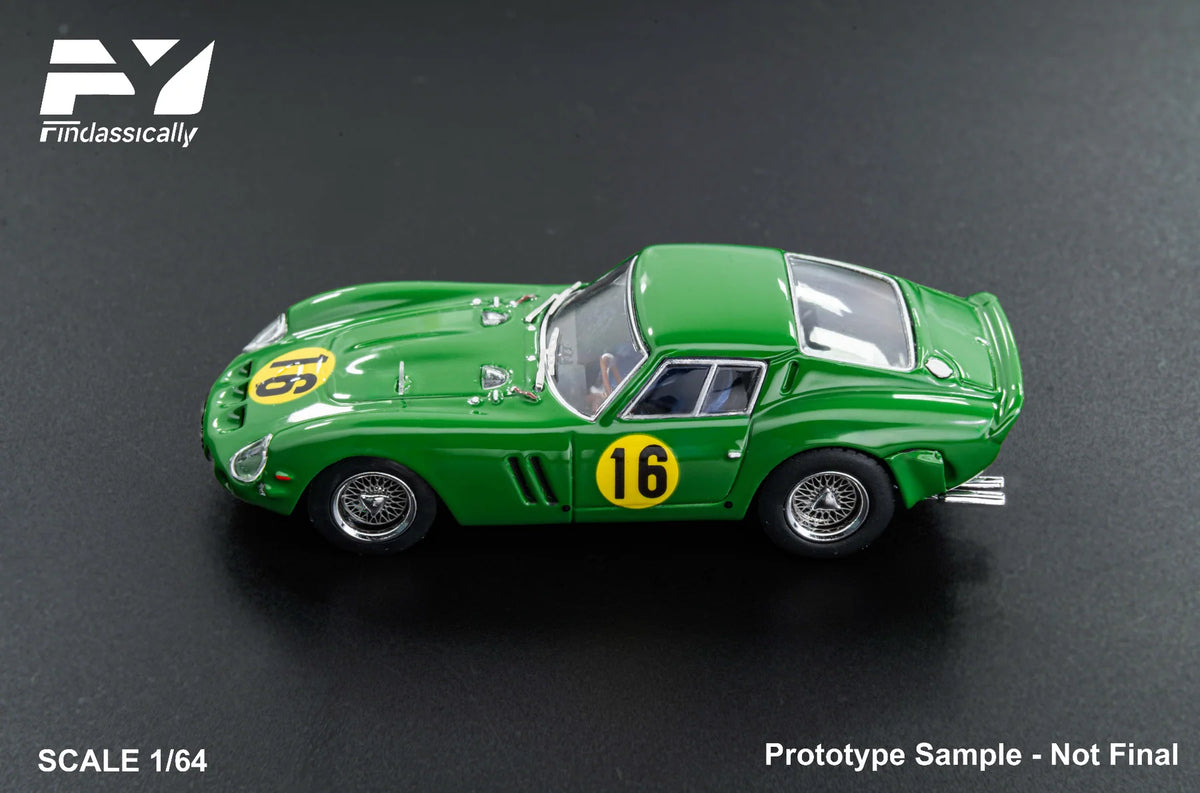 Finclassically - 250 GTO 1964 Goodwood No.16 David Piper chassis #4491GT Green No.16