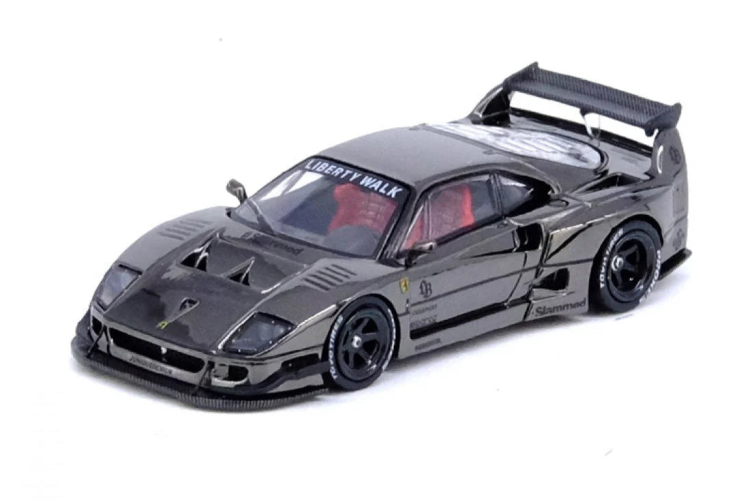 INNO Models LBWK Ferrari F40 Chrome Black IN64-LBWKF40-CHB 1:64