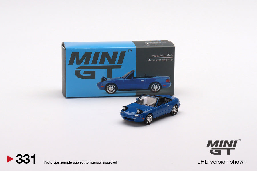 (MGT00331-BL) Mazda Miata MX-5 (NA) Mariner Blue Headlight Up LHD (Blister version)
