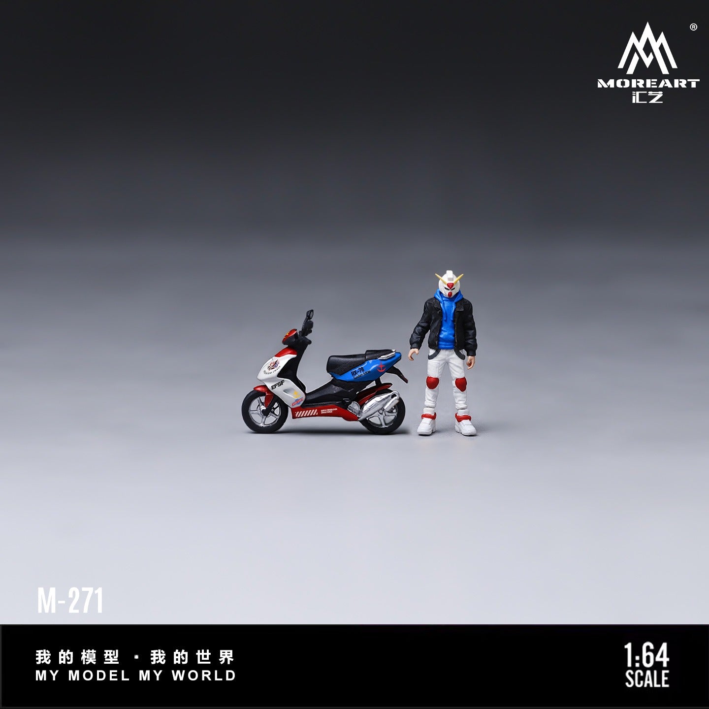 (Pre-Order) (MO222271) Gundam Theme Motorcycle Figure Set Resin Model