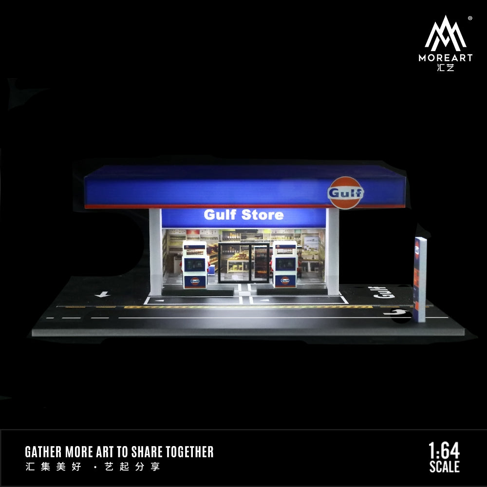(MO936203) Gulf gas station scene