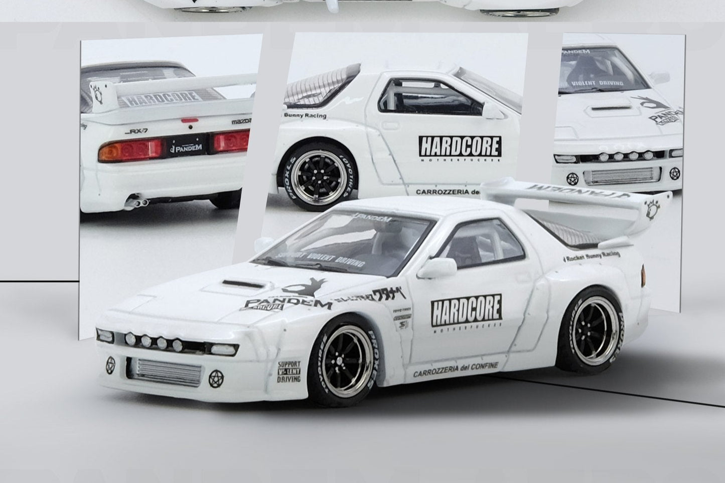 (Pre-Order) (IN64-RX7FCP-WHI1) MAZDA RX7 (FC3S) "PANDEM AERO" Widebody Kit