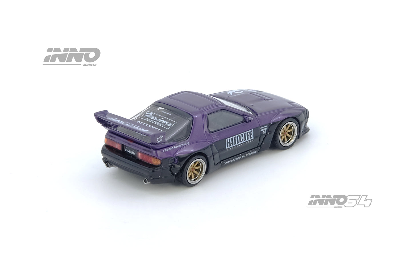 (Pre-Order) (IN64-RX7FCP-PB) MAZDA RX7 (FC3S) "PANDEM ROCKET BUNNY" Purple