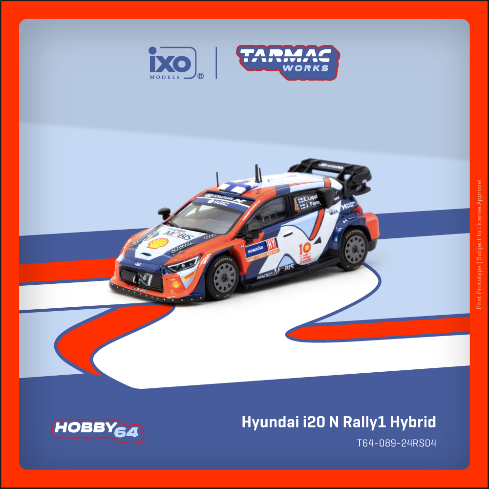 (Pre-Order) (T64-089-24RS04) Hyundai i20 N Rally1 Hybrid (Rally Sweden 2024 Winner)