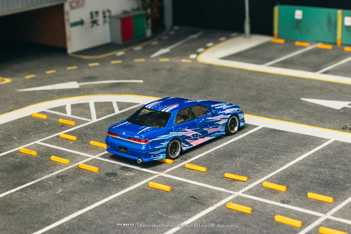 (Pre-Order) (T64G-024-BL) - VERTEX Toyota Mark II JZX100 (Blue Metallic)