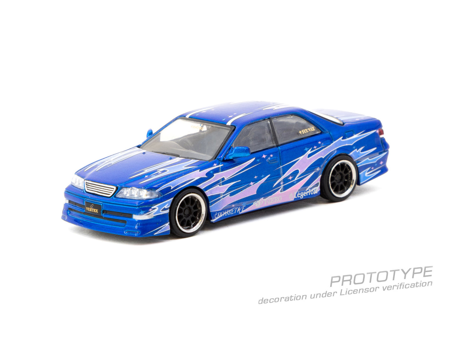 (Pre-Order) (T64G-024-BL) - VERTEX Toyota Mark II JZX100 (Blue Metallic)