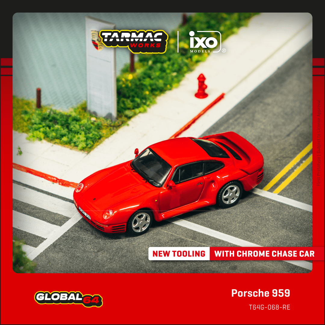 (Pre-Order) (T64G-068-RE) - Porsche 959 (Red)