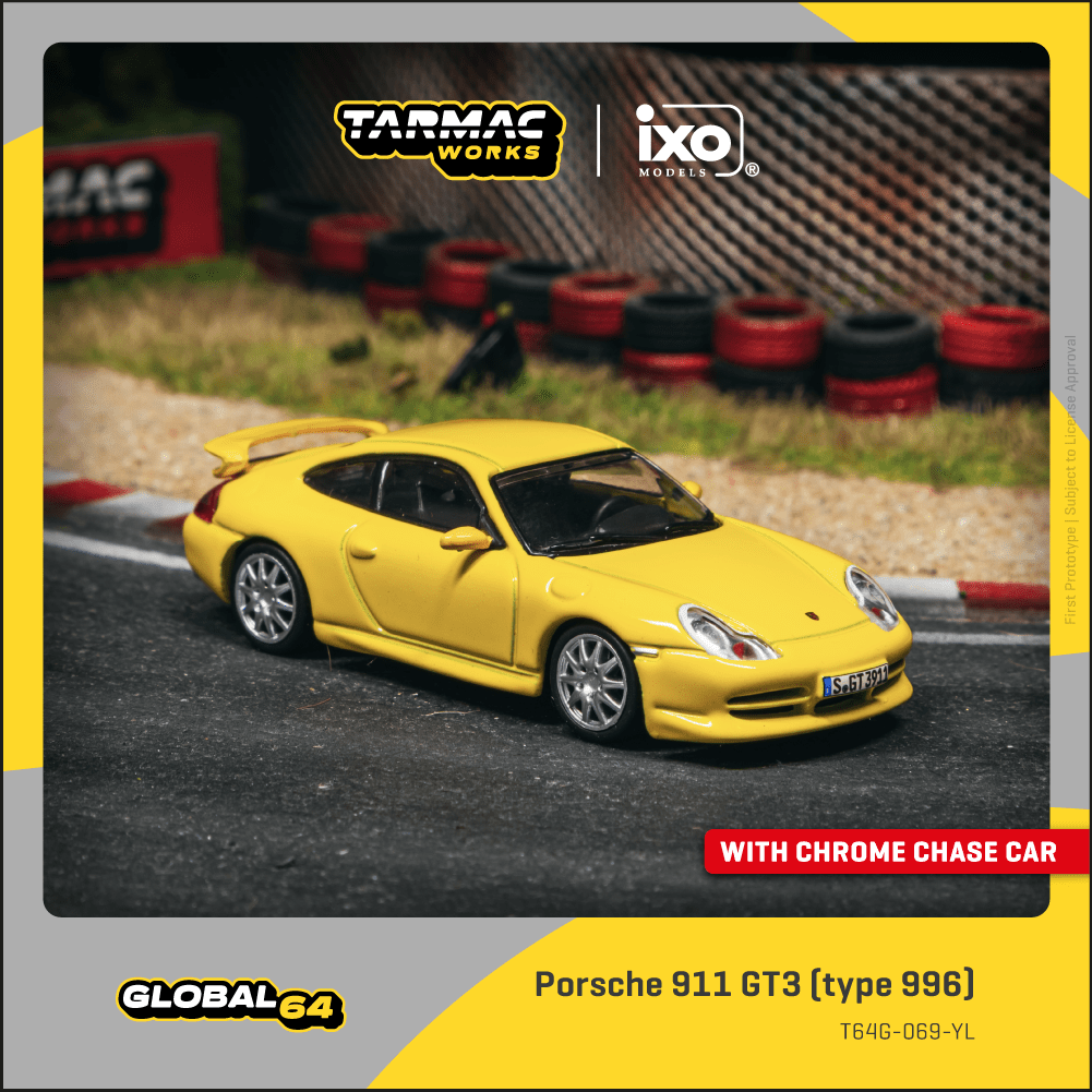 (Pre-Order) (T64G-069-YL) Porsche 911 GT3 (type 996)