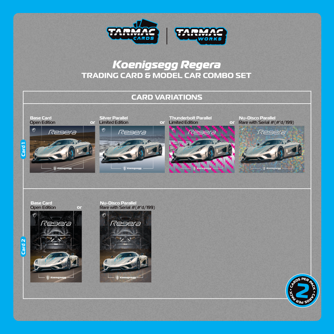(Pre-Order) (T64G-TL017-SL) Koenigsegg Regera (Silver Metallic / Blue Accents)