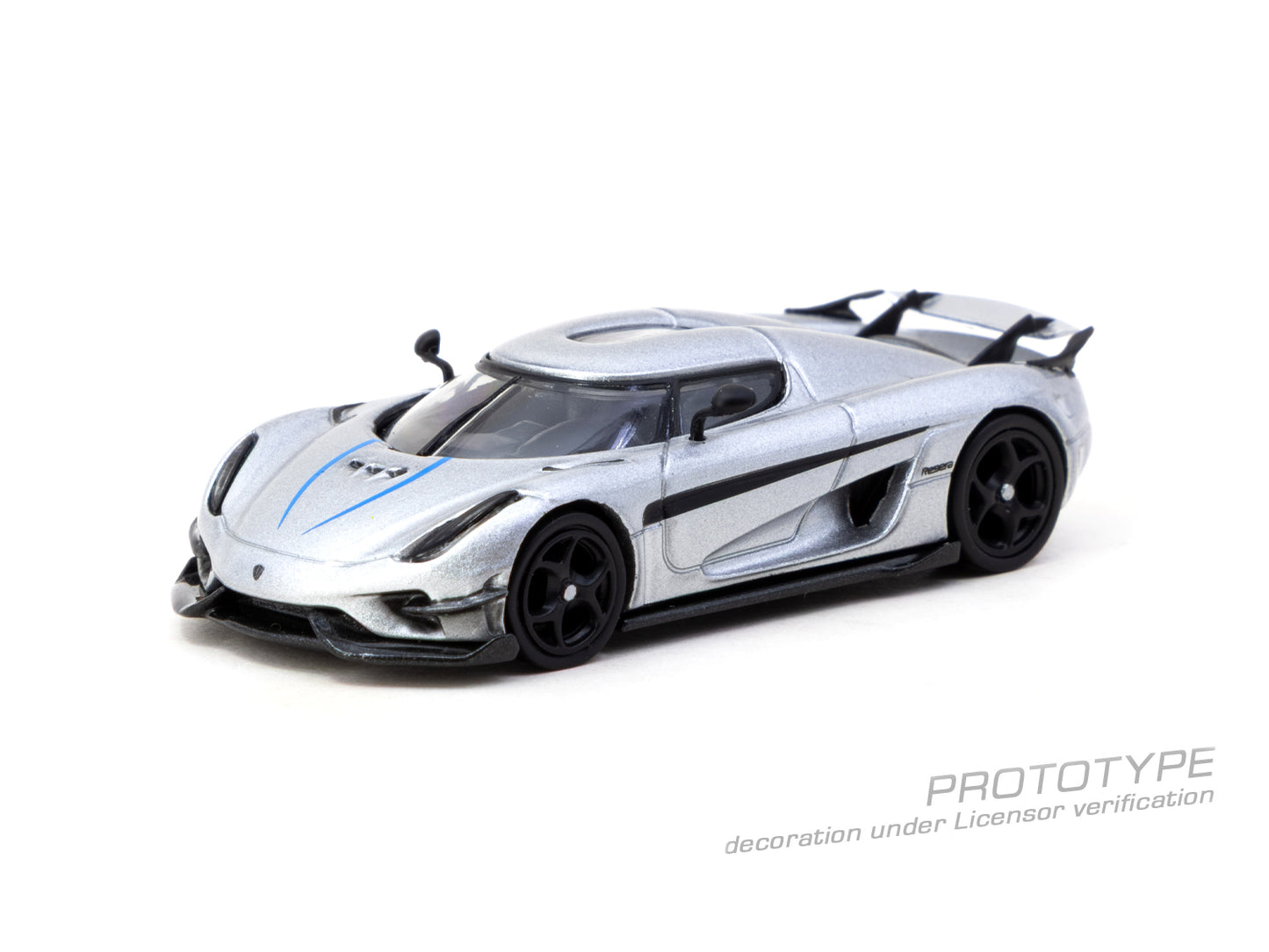 (Pre-Order) (T64G-TL017-SL) Koenigsegg Regera (Silver Metallic / Blue Accents)