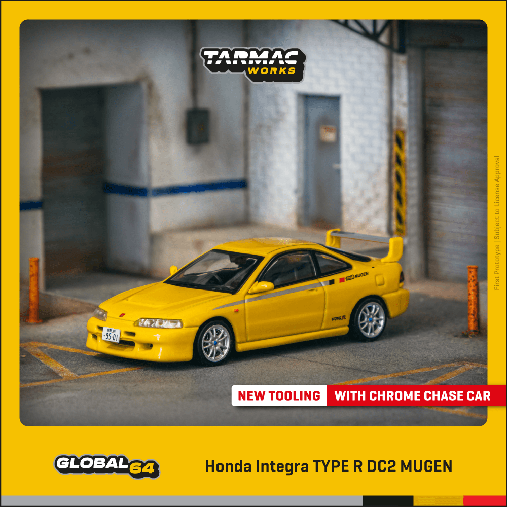 (Pre-Order) (T64G-TL059-YL) - Honda Integra TYPE R DC2 MUGEN Sunlight Yellow