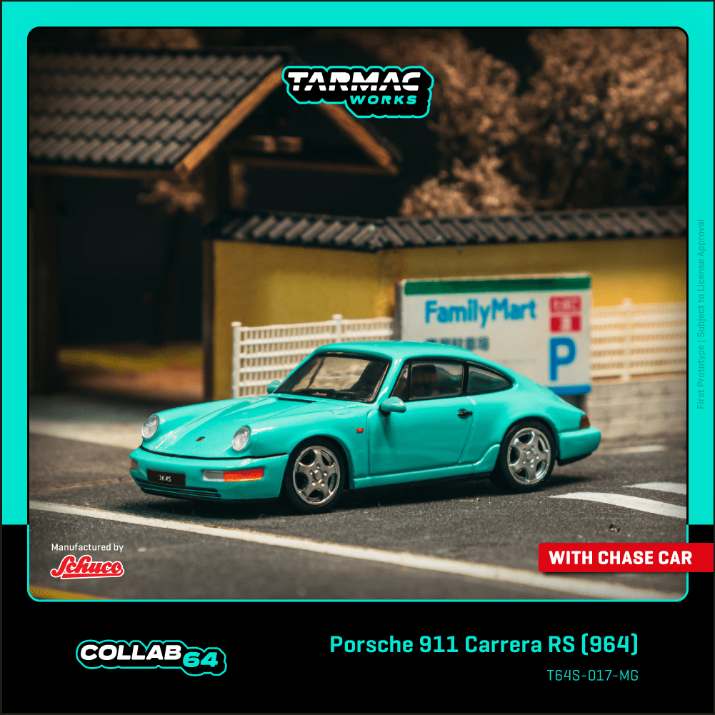 (Pre-Order) (T64S-017-MG) Porsche 911 Carrera RS (964) (Mint Green)