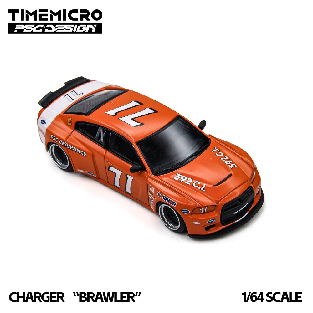 (Pre-Order) (TM648209) TimeMicro × PSC DESIGN Charger "Brawler" Daytona71 Replica Livery