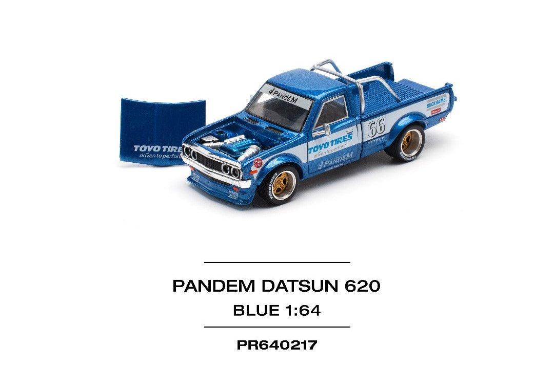(Pre-Order) (PR640217) PANDEM DATSUN 620 BLUE NEW TOOLING