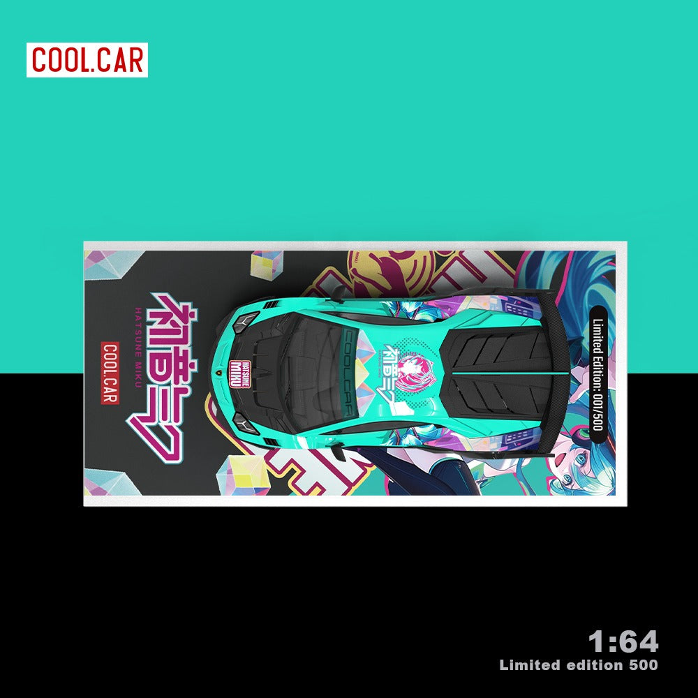 (CC643828-1) Lamborghini GTEVO Hatsune livery with figurine
