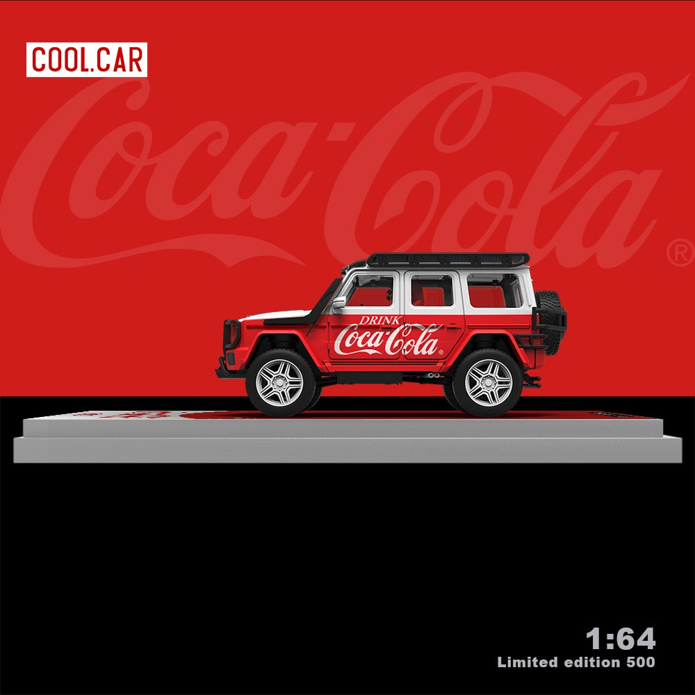 (Pre-Order) (CC641311-1) Mercedes Babos G550 red and white Coca-Cola livery with figurine