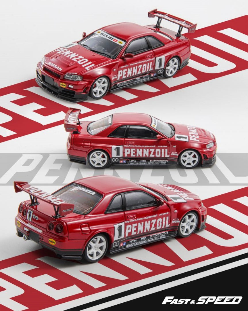 (Pre-Order) Skyline GT-R R34 Nismo Z-Tune version Penzoil livery (Red)