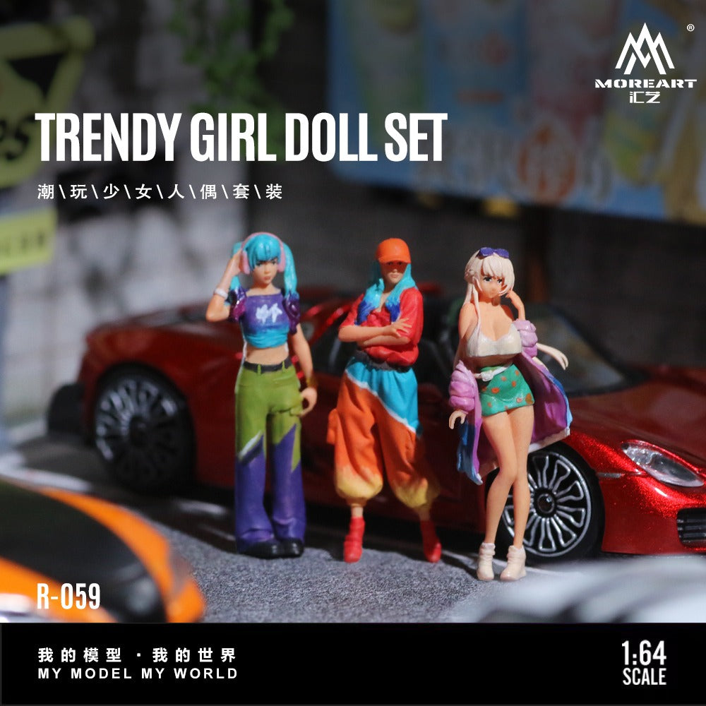 (MO223059) Trendy girl Figure Set