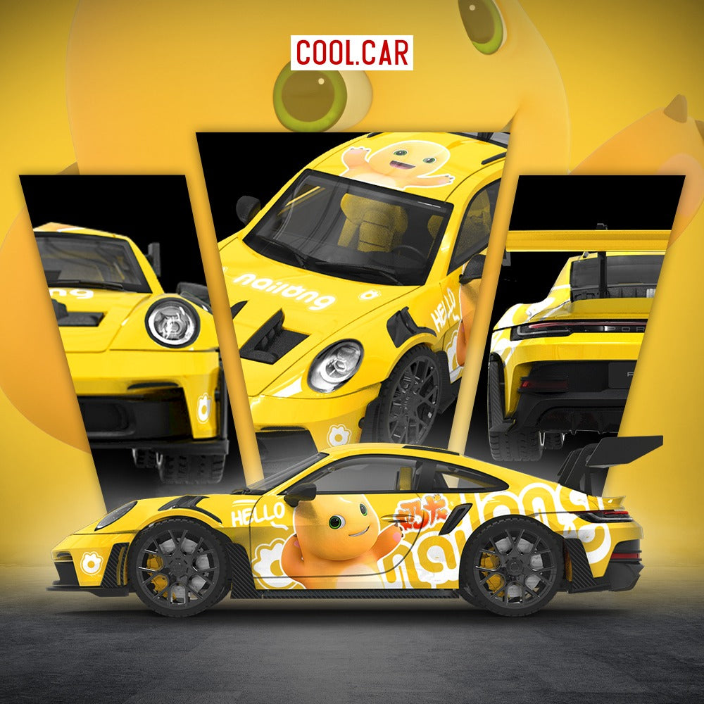 (Pre-Order) Cool Car - Porsche 992 GT3 RS (Milk Dragon Version)