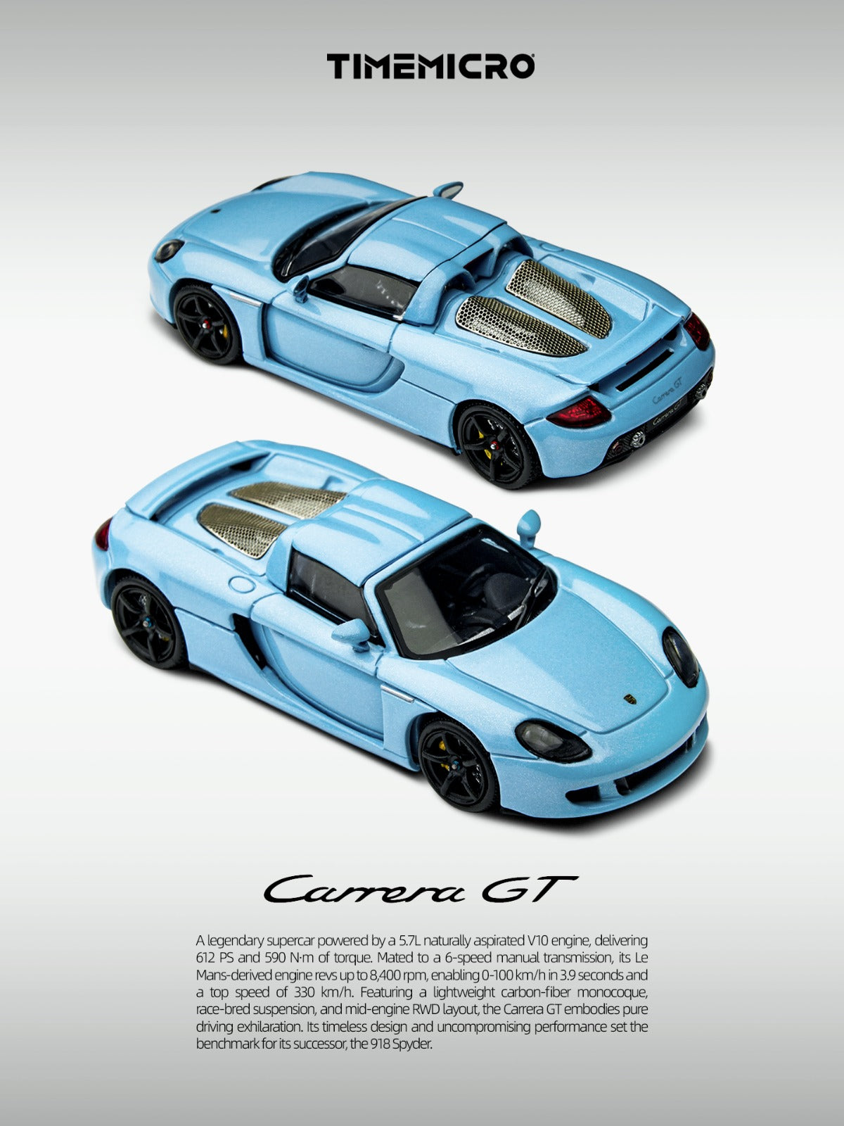 (Pre-Order) (TM645910) - CARRERA GT Gulf Blue